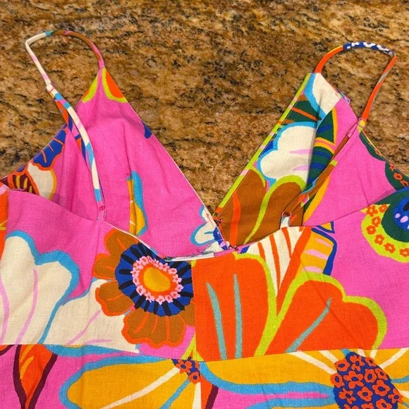 Floral Pink Mini Dress - Picture 7 of 8